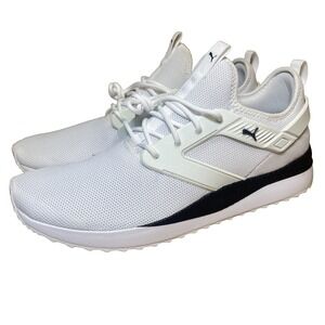 Nice Men's‎ Puma Size 14 Soft Foam Optimal Comfort Shoes White Black 373468-01